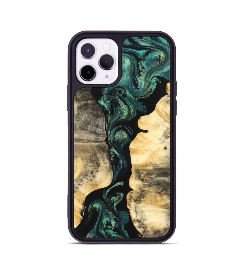 iPhone 11 Pro Wood Phone Case - Selene (Green, 827348)