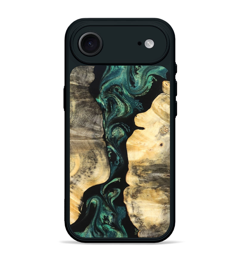 iPhone 17 Air Wood Phone Case - Selene (Green, 827348)