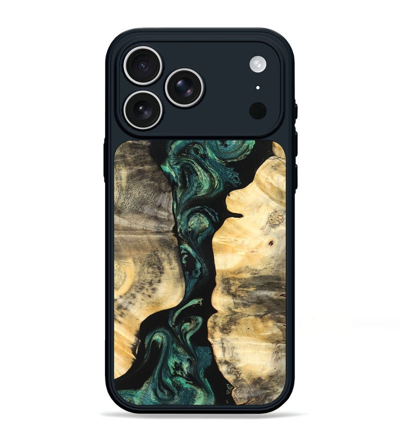 iPhone 17 Pro Max Wood Phone Case - Selene (Green, 827348)