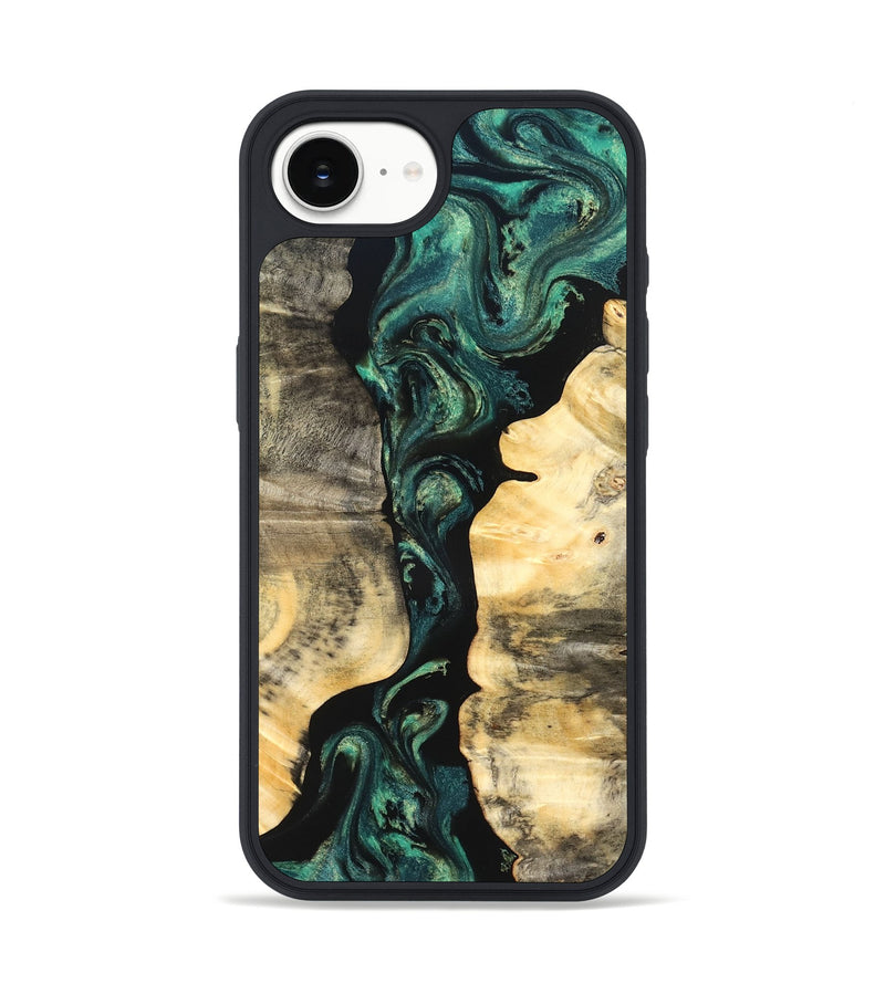 iPhone 17e Wood Phone Case - Selene (Green, 827348)