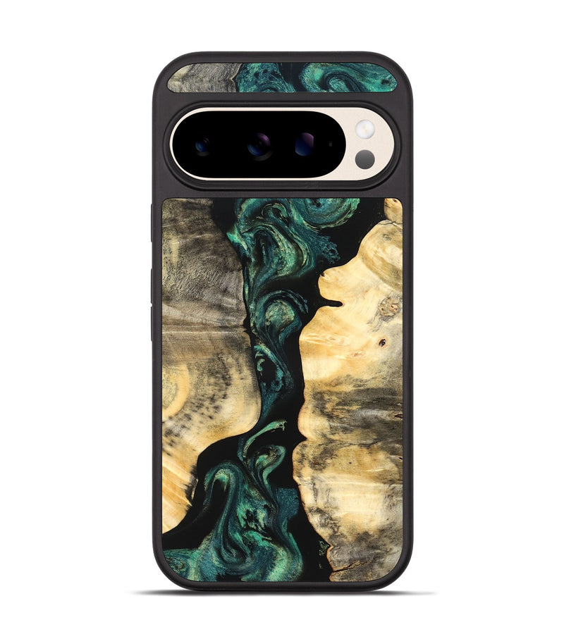 Pixel 10 Wood Phone Case - Selene (Green, 827348)