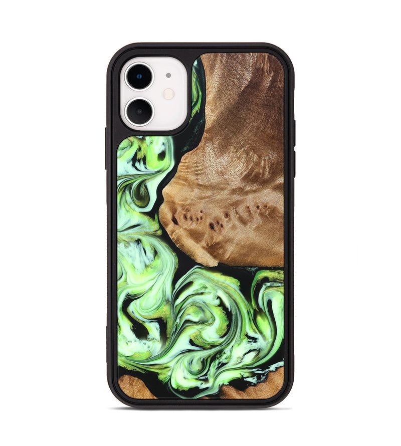 iPhone 11 Wood Phone Case - Elyssa (Green, 827349)