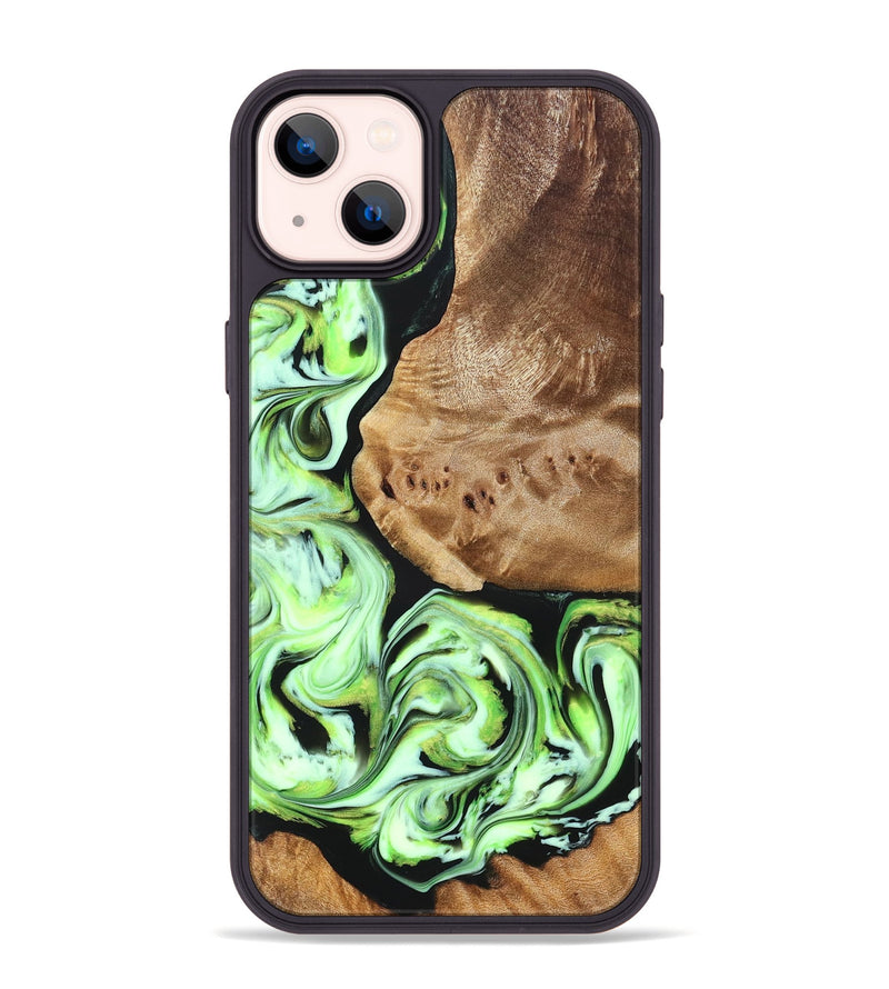 iPhone 14 Plus Wood Phone Case - Elyssa (Green, 827349)