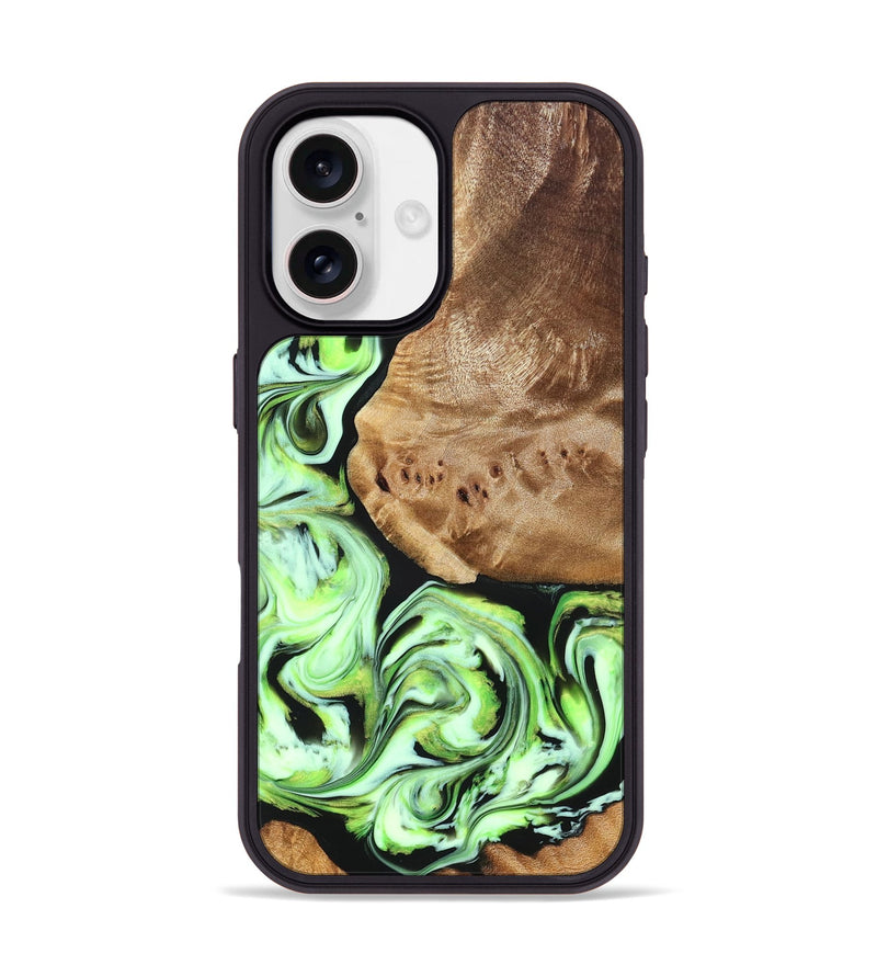 iPhone 17 Wood Phone Case - Elyssa (Green, 827349)