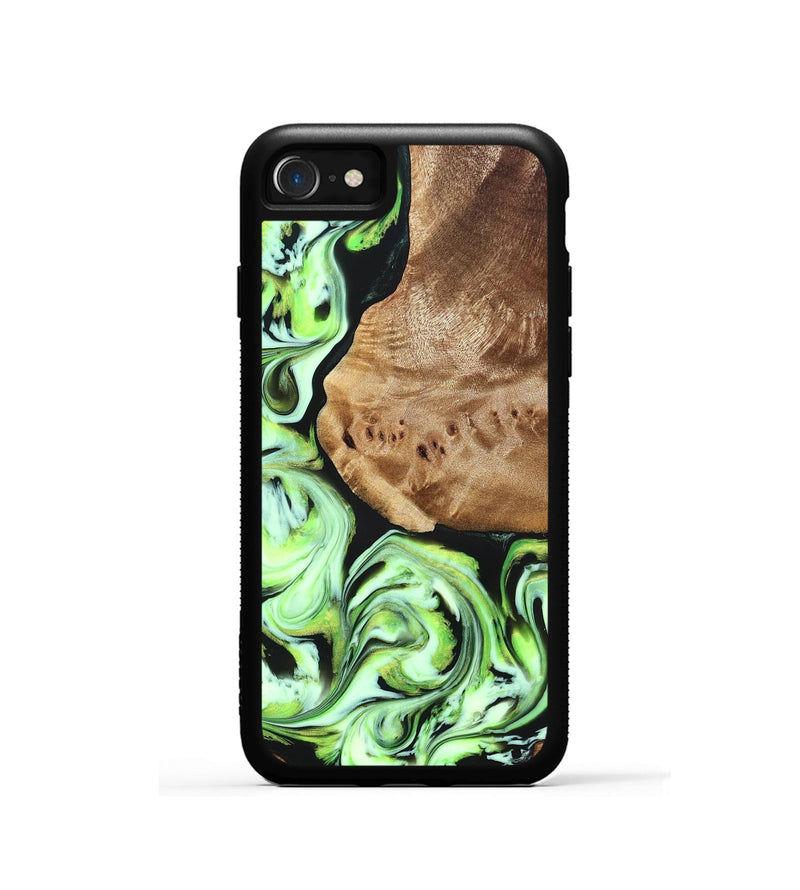 iPhone SE Wood Phone Case - Elyssa (Green, 827349)