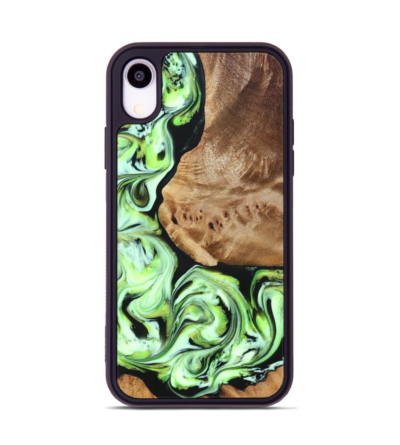 iPhone Xr Wood Phone Case - Elyssa (Green, 827349)