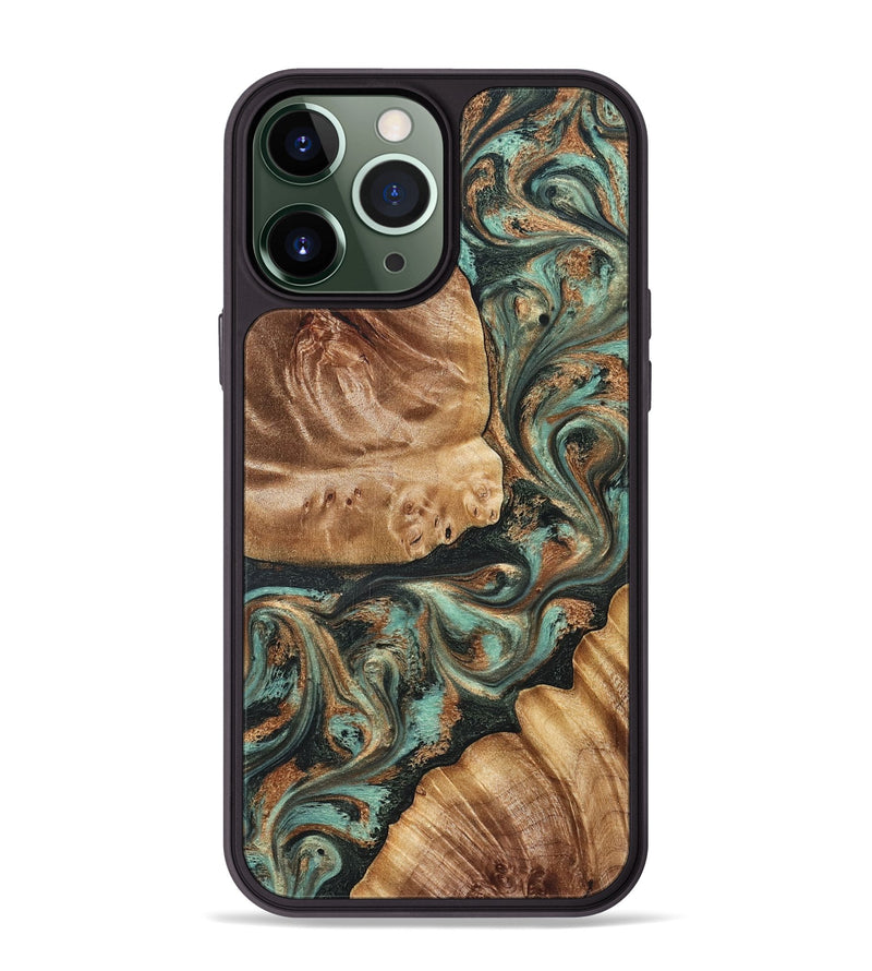 iPhone 13 Pro Max Wood Phone Case - Caryl (Green, 827350)