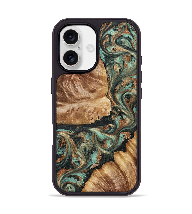 iPhone 17 Wood Phone Case - Caryl (Green, 827350)