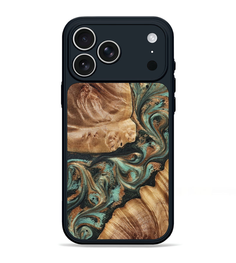 iPhone 17 Pro Max Wood Phone Case - Caryl (Green, 827350)
