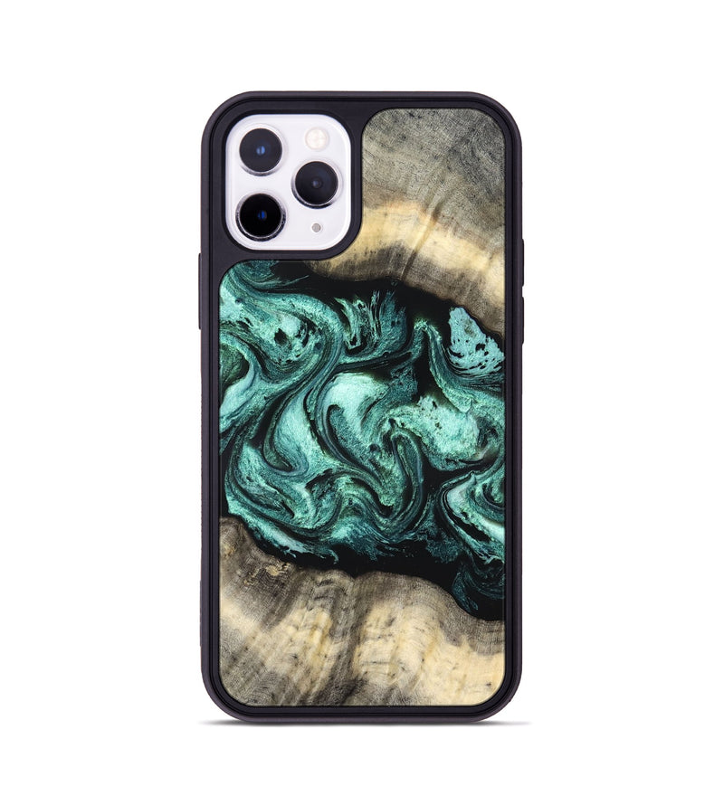 iPhone 11 Pro Wood Phone Case - Jenifer (Green, 827351)