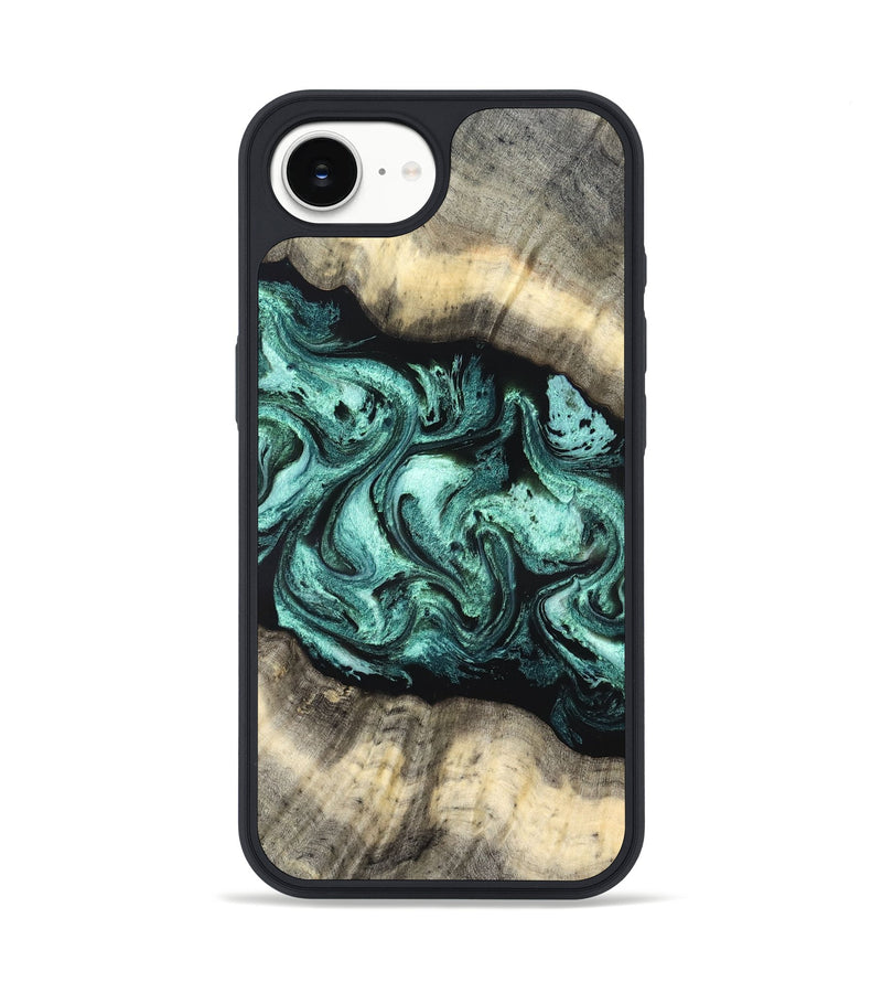 iPhone 16e Wood Phone Case - Jenifer (Green, 827351)