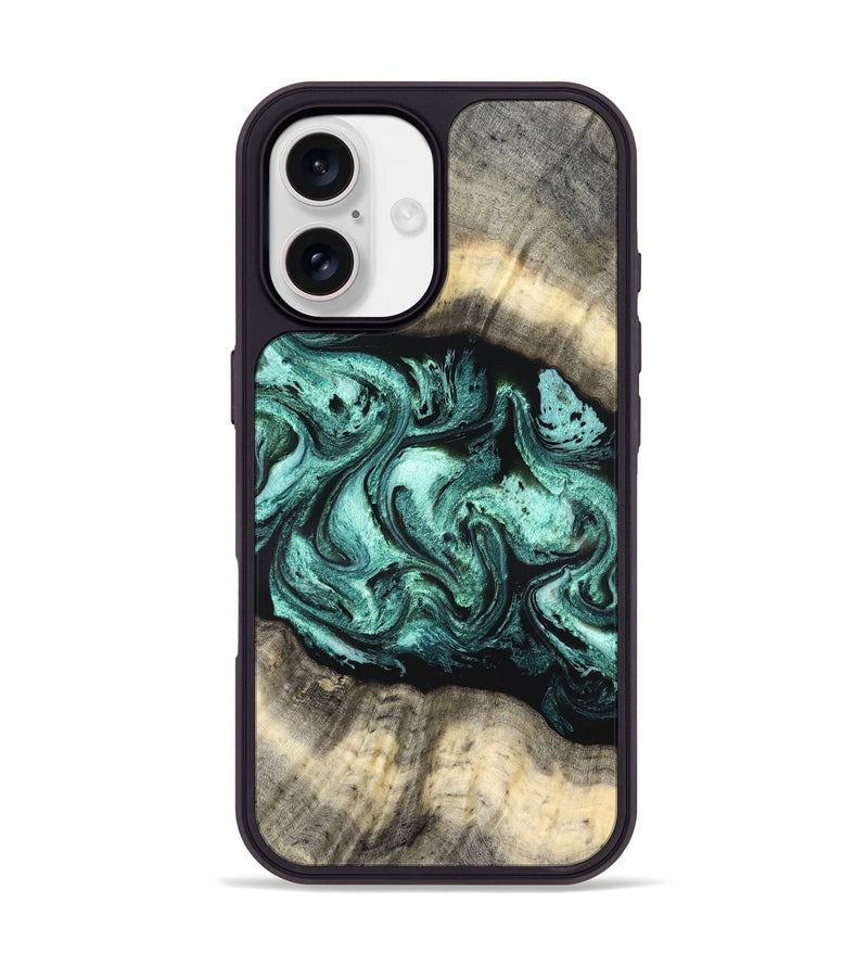 iPhone 17 Wood Phone Case - Jenifer (Green, 827351)