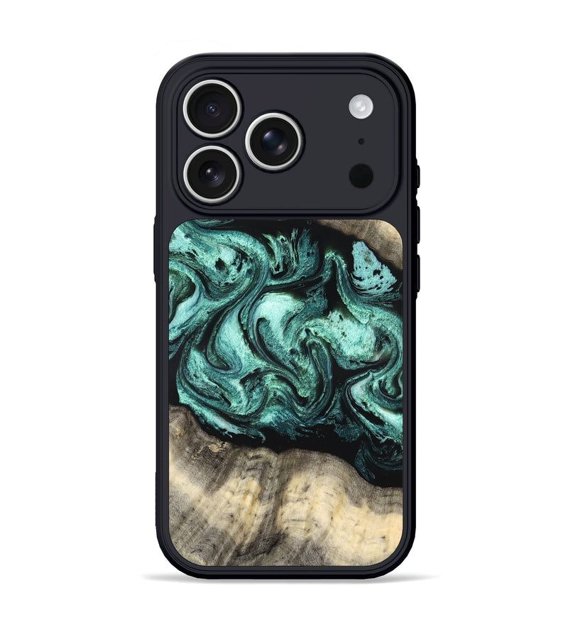 iPhone 17 Pro Wood Phone Case - Jenifer (Green, 827351)