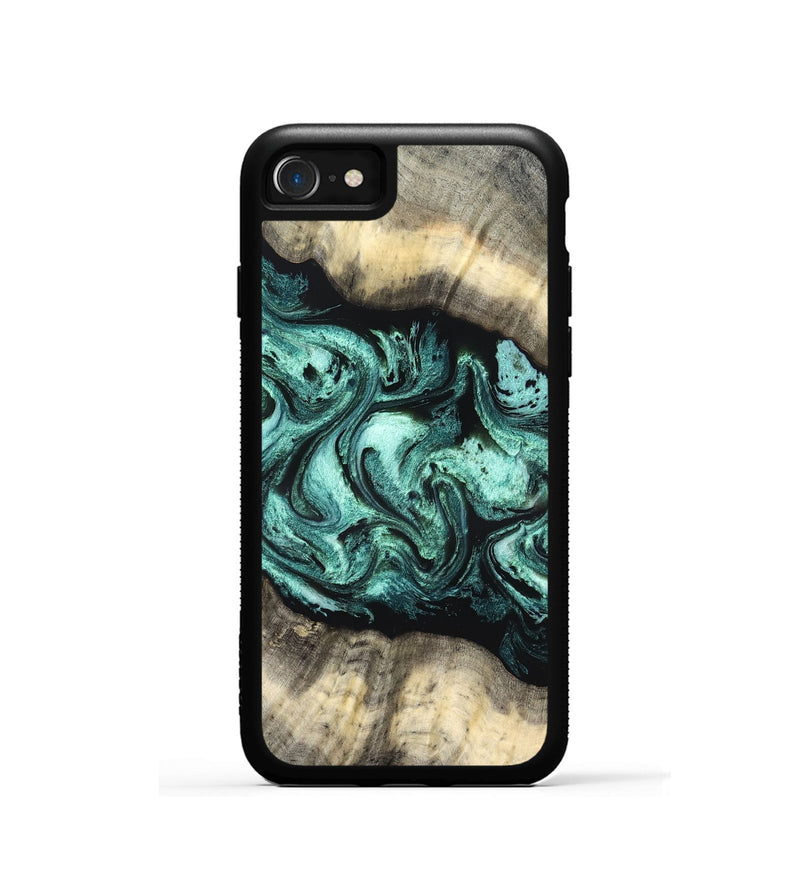 iPhone SE Wood Phone Case - Jenifer (Green, 827351)