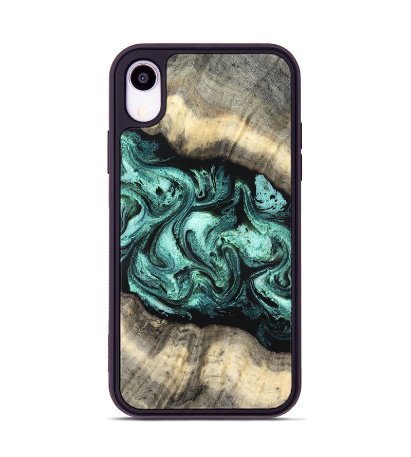 iPhone Xr Wood Phone Case - Jenifer (Green, 827351)