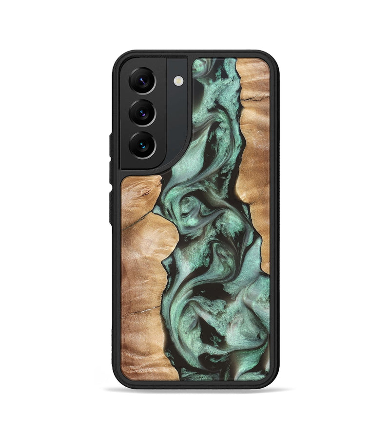 Galaxy S22 Wood Phone Case - Vicky (Green, 827353)