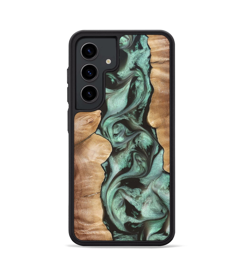 Galaxy S24 Wood Phone Case - Vicky (Green, 827353)