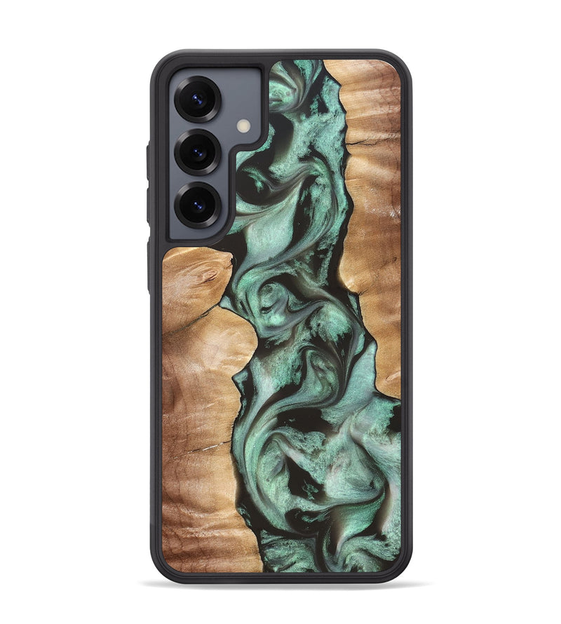 Galaxy S25 Plus Wood Phone Case - Vicky (Green, 827353)
