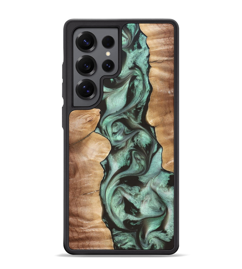 Galaxy S25 Ultra Wood Phone Case - Vicky (Green, 827353)