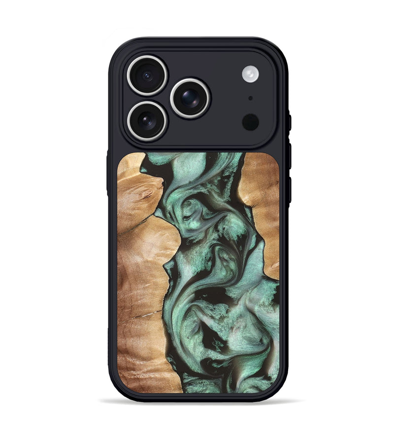 iPhone 17 Pro Wood Phone Case - Vicky (Green, 827353)