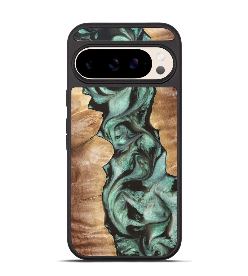 Pixel 10 Wood Phone Case - Vicky (Green, 827353)