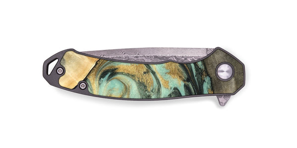 EDC Wood Pocket Knife - Amare (Green, 827354)