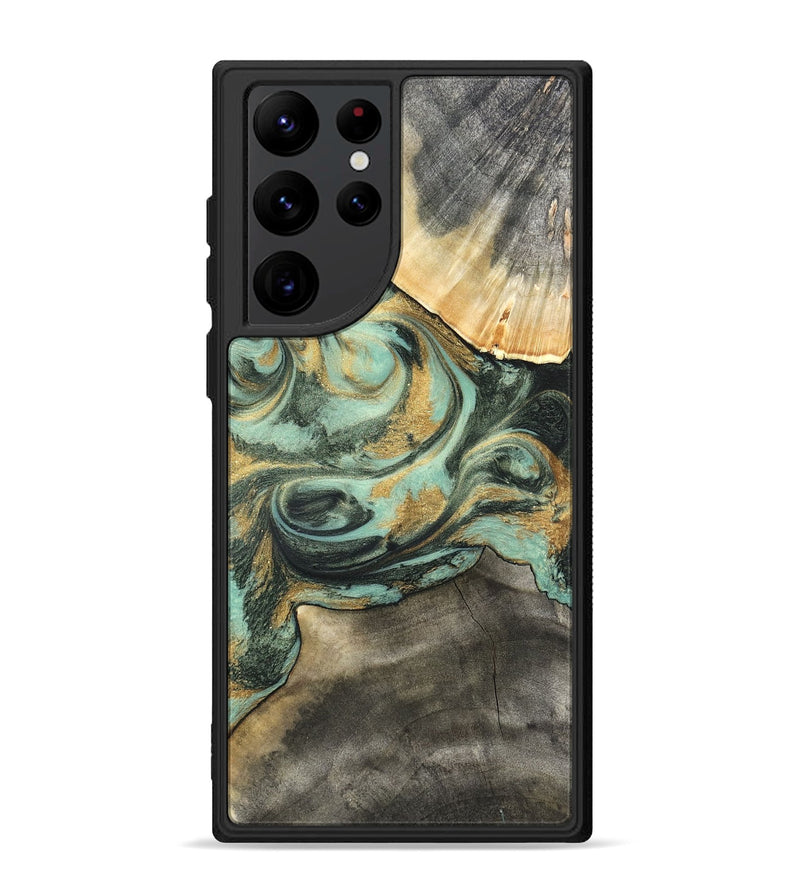 Galaxy S22 Ultra Wood Phone Case - Amare (Green, 827354)