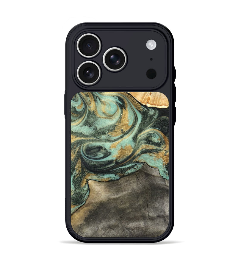 iPhone 17 Pro Wood Phone Case - Amare (Green, 827354)