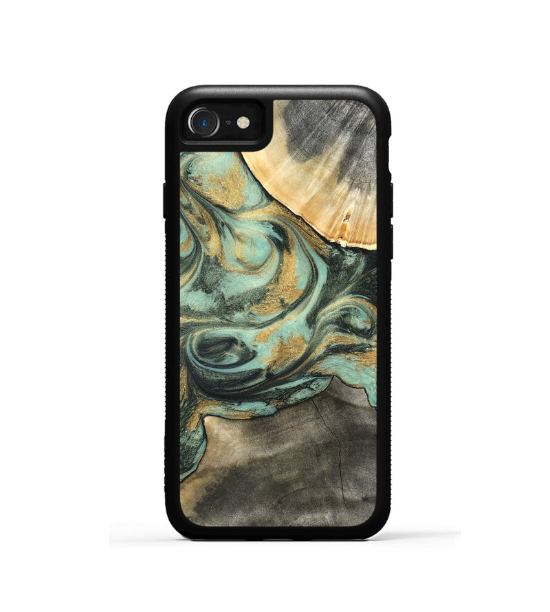 iPhone SE Wood Phone Case - Amare (Green, 827354)