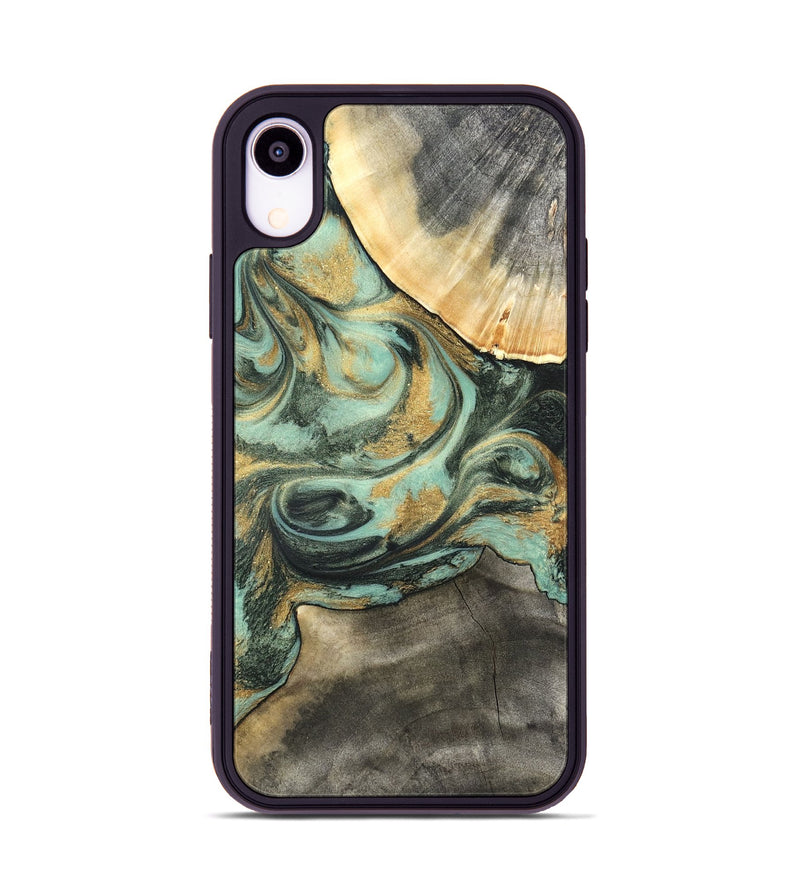 iPhone Xr Wood Phone Case - Amare (Green, 827354)