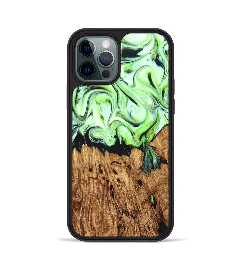 iPhone 12 Pro Wood Phone Case - Bruno (Neon, 827355)