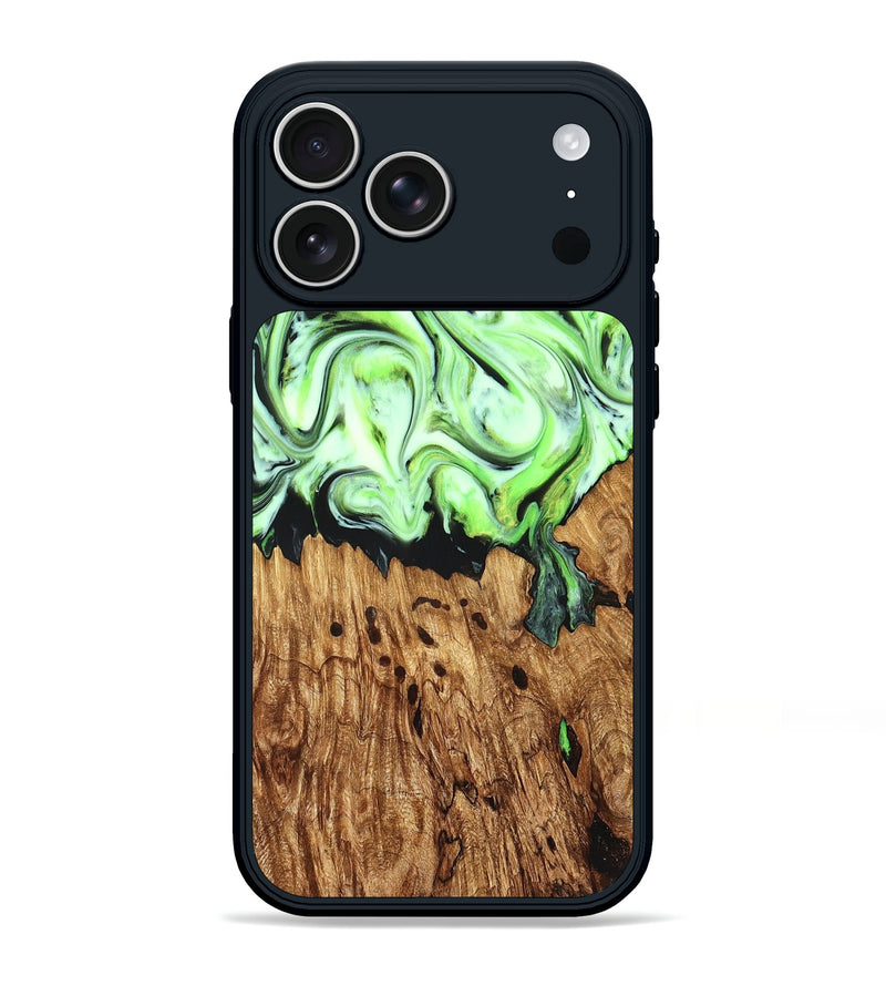 iPhone 17 Pro Max Wood Phone Case - Bruno (Neon, 827355)