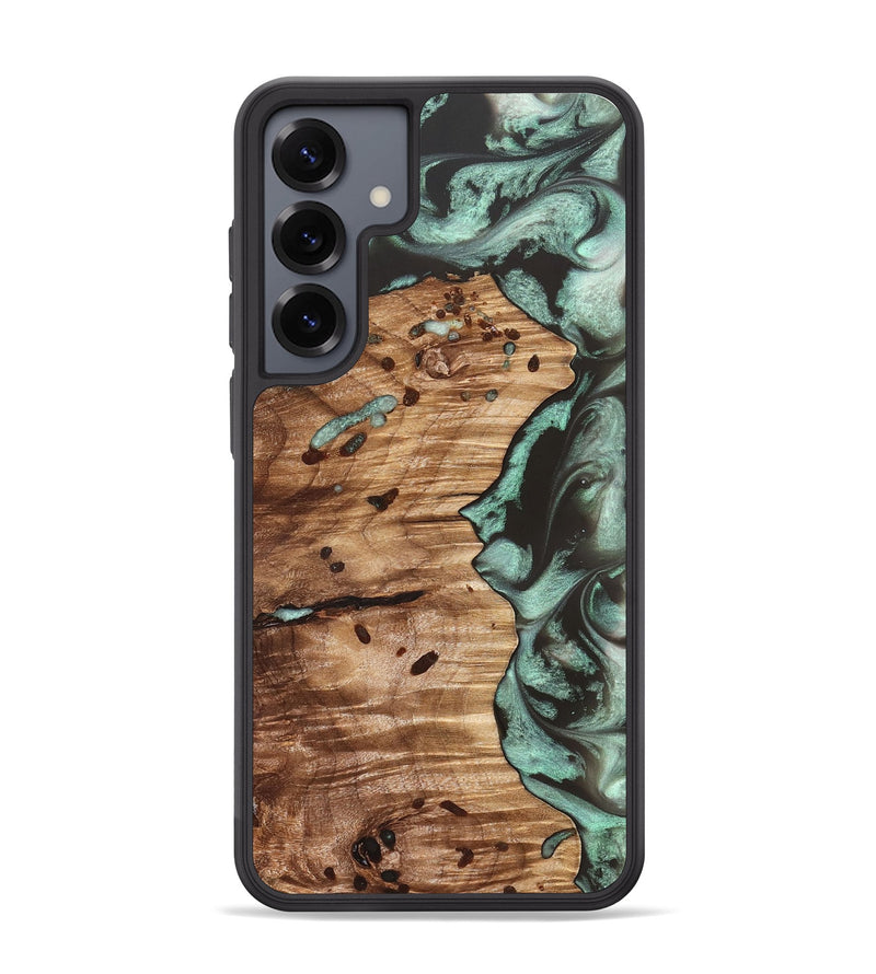 Galaxy S25 Plus Wood Phone Case - Ben (Green, 827356)