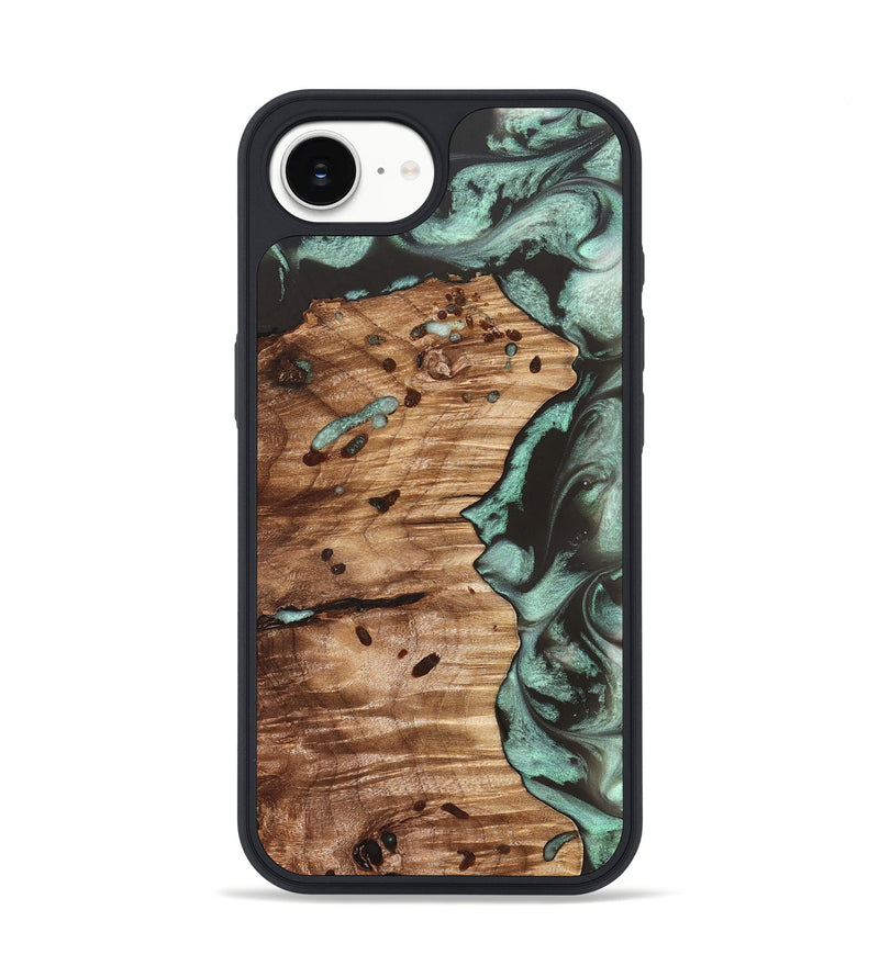 iPhone 16e Wood Phone Case - Ben (Green, 827356)