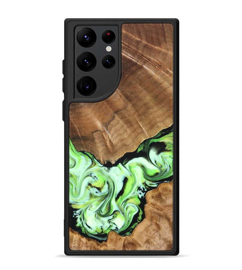 Galaxy S22 Ultra Wood Phone Case - Una (Green, 827358)