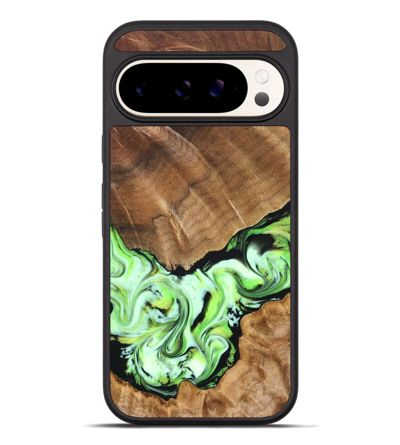 Pixel 10 Pro XL Wood Phone Case - Una (Green, 827358)