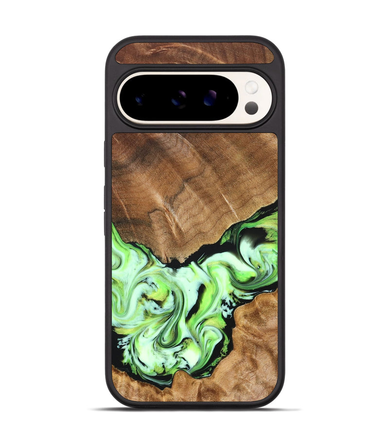 Pixel 9 Wood Phone Case - Una (Green, 827358)