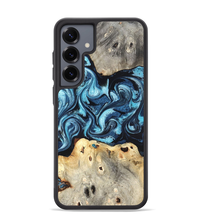 Galaxy S25 Plus Wood Phone Case - Laisha (Blue, 827360)