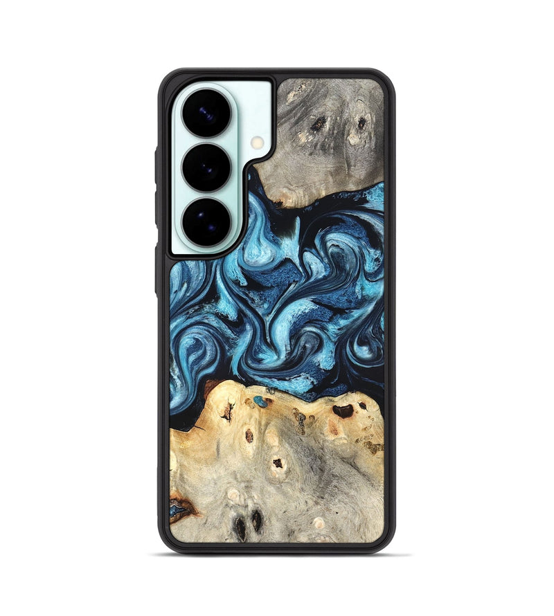 Galaxy S26 Wood Phone Case - Laisha (Blue, 827360)