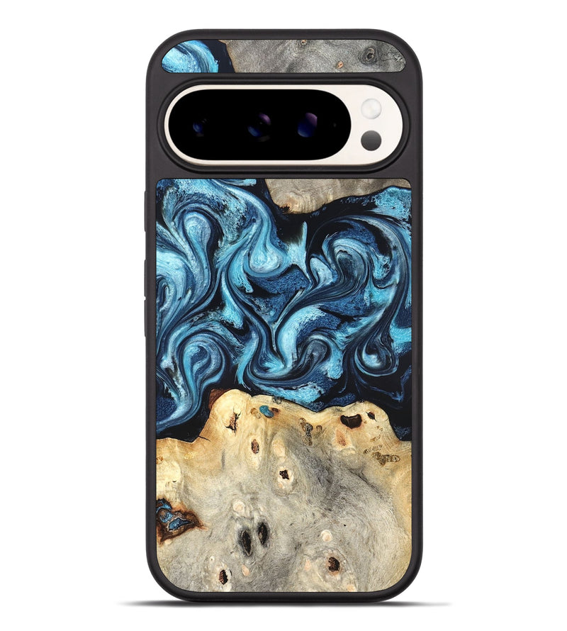 Pixel 9 Pro XL Wood Phone Case - Laisha (Blue, 827360)
