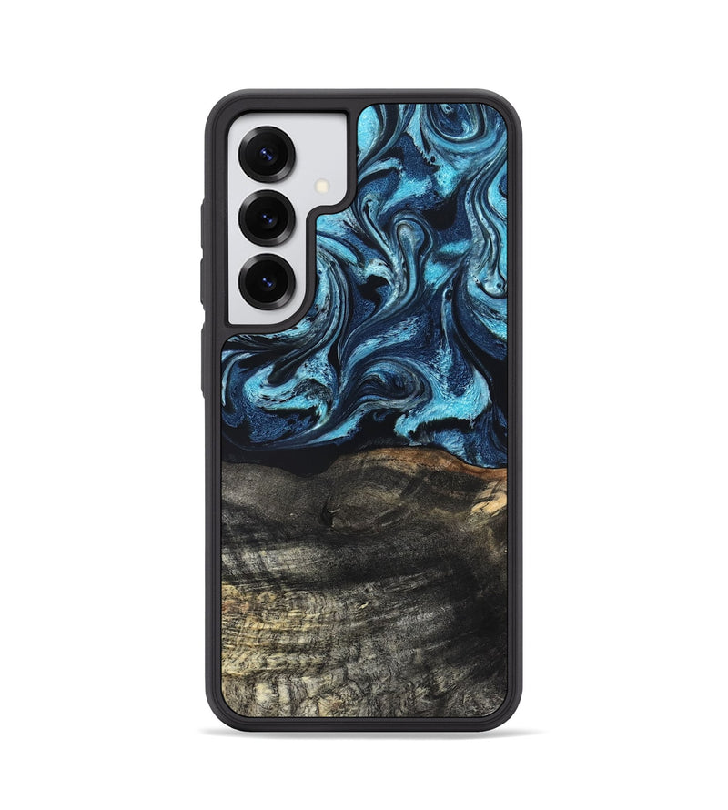 Galaxy S25 Wood Phone Case - Katelin (Blue, 827361)