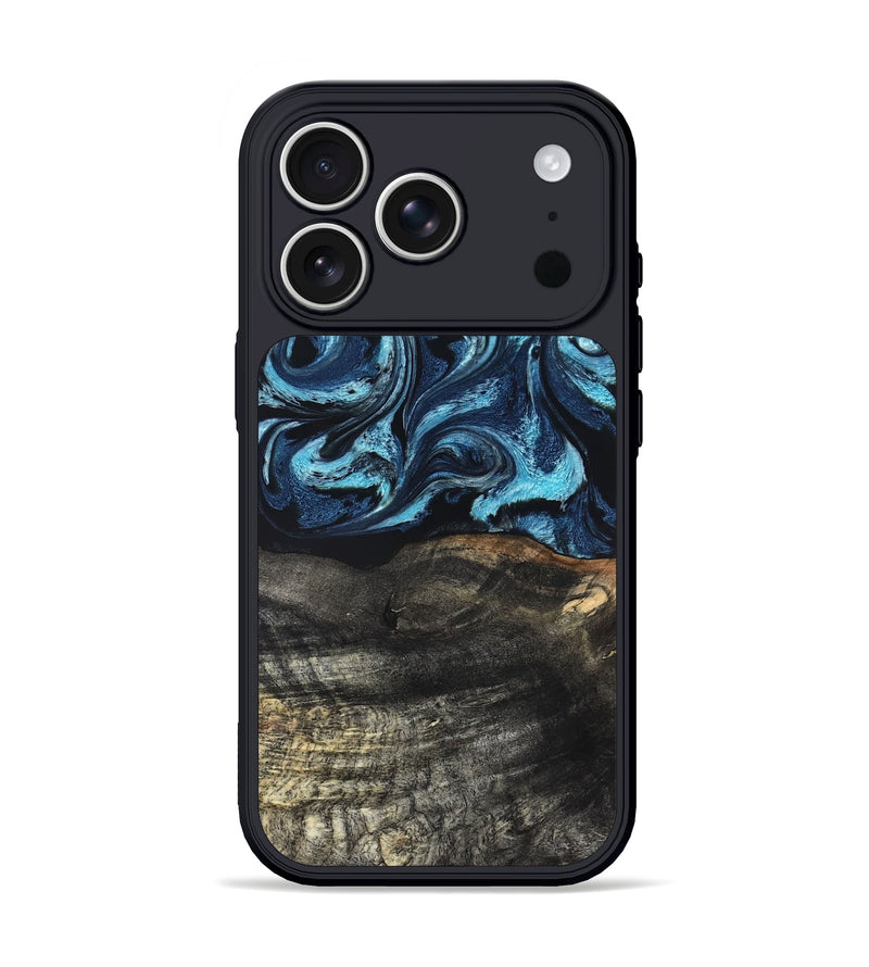 iPhone 17 Pro Wood Phone Case - Katelin (Blue, 827361)