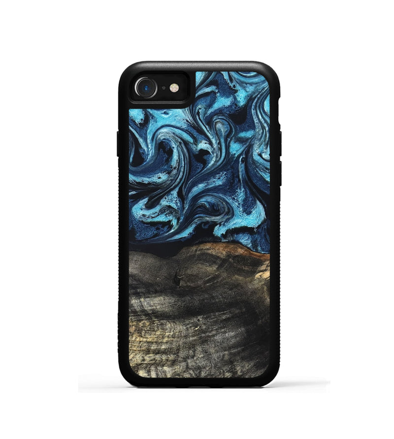 iPhone SE Wood Phone Case - Katelin (Blue, 827361)