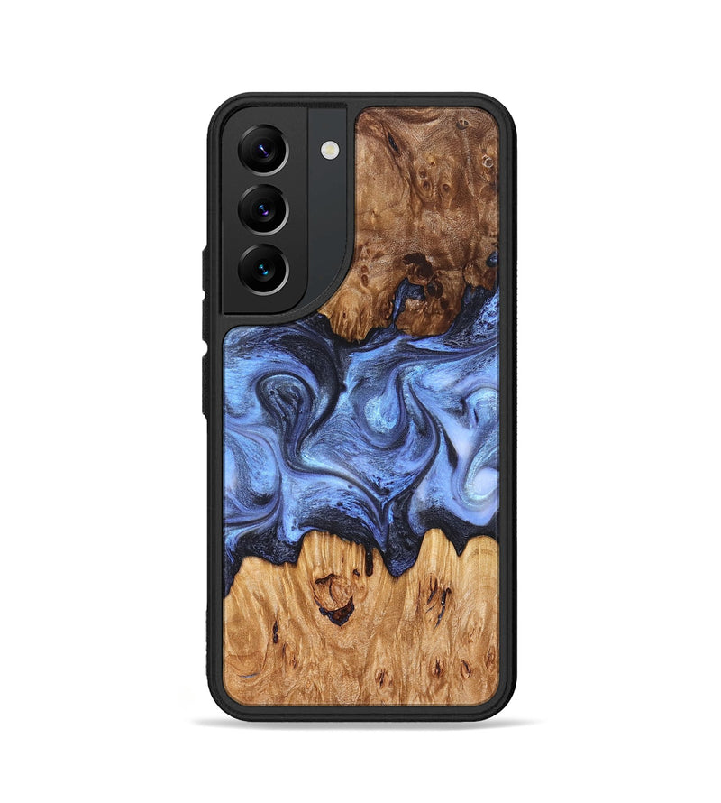 Galaxy S22 Wood Phone Case - Marco (Blue, 827362)