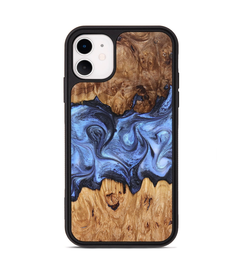iPhone 11 Wood Phone Case - Marco (Blue, 827362)
