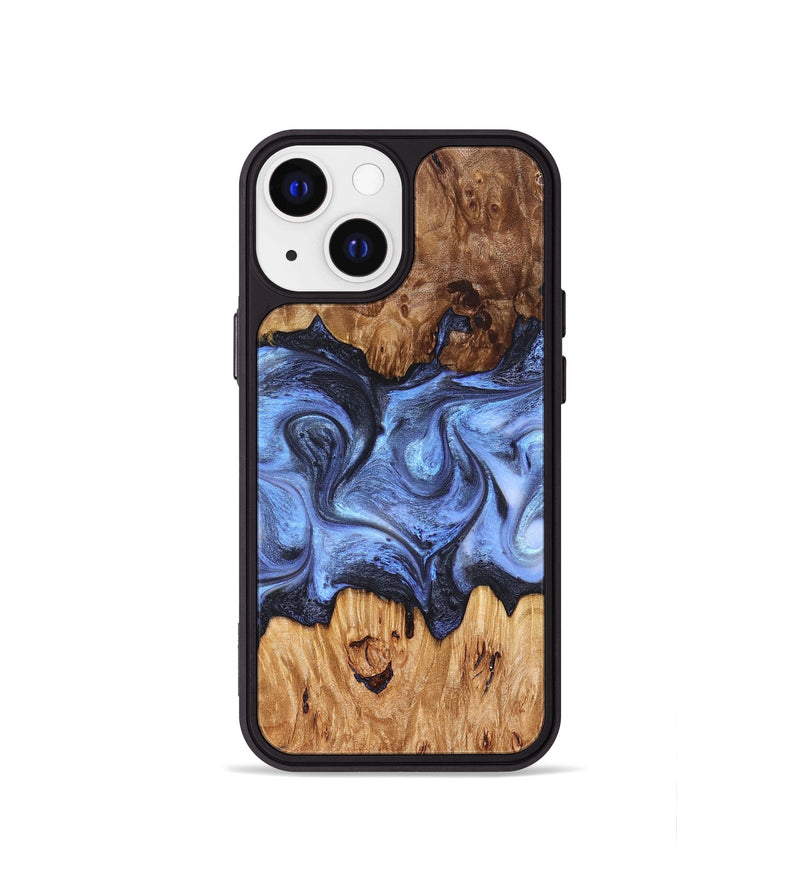 iPhone 13 mini Wood Phone Case - Marco (Blue, 827362)