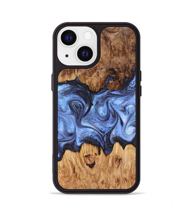 iPhone 13 Wood Phone Case - Marco (Blue, 827362)