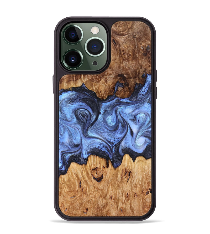 iPhone 13 Pro Max Wood Phone Case - Marco (Blue, 827362)