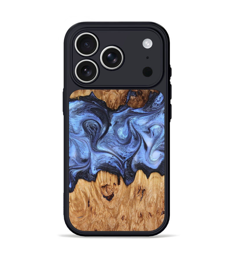 iPhone 17 Pro Wood Phone Case - Marco (Blue, 827362)
