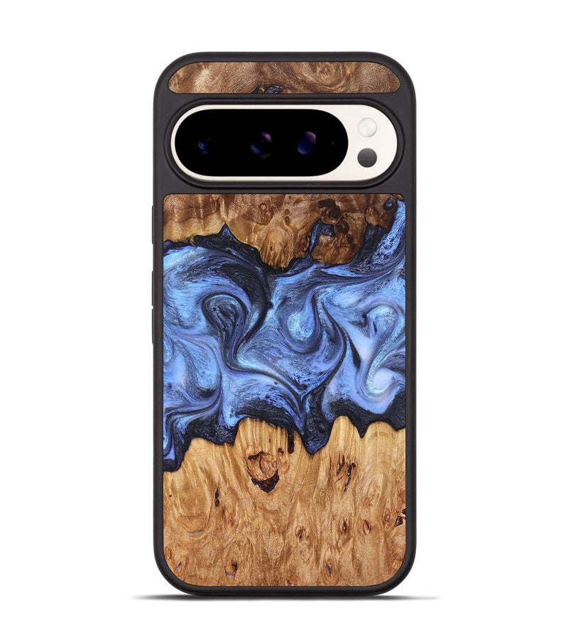 Pixel 9 Pro Wood Phone Case - Marco (Blue, 827362)